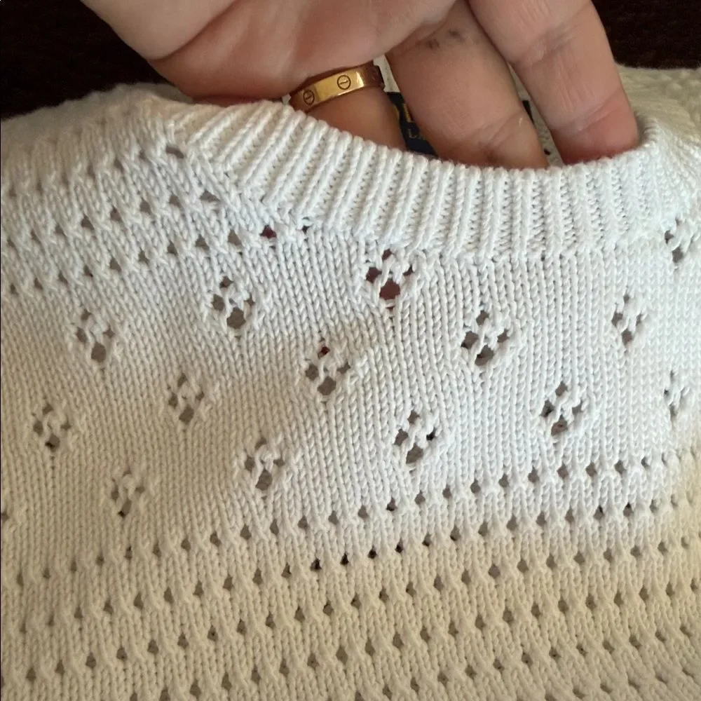 Polo Ralph Lauren White Crewneck Sweater S